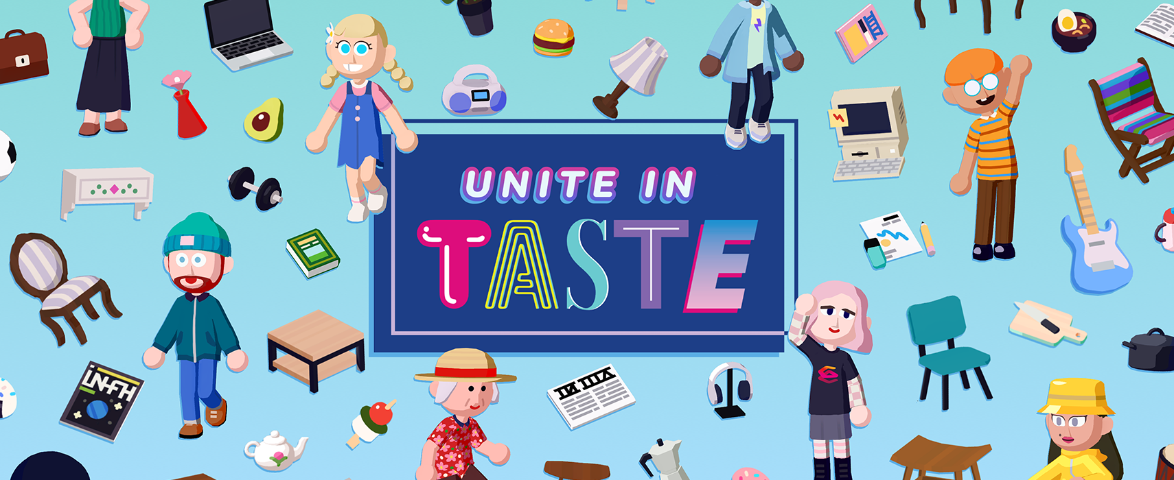 Unite in Taste App Figuren und Logo