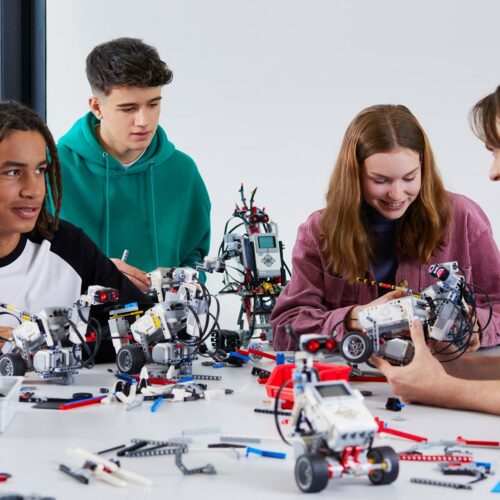 Coaching-Unterricht zum Thema Roboter
