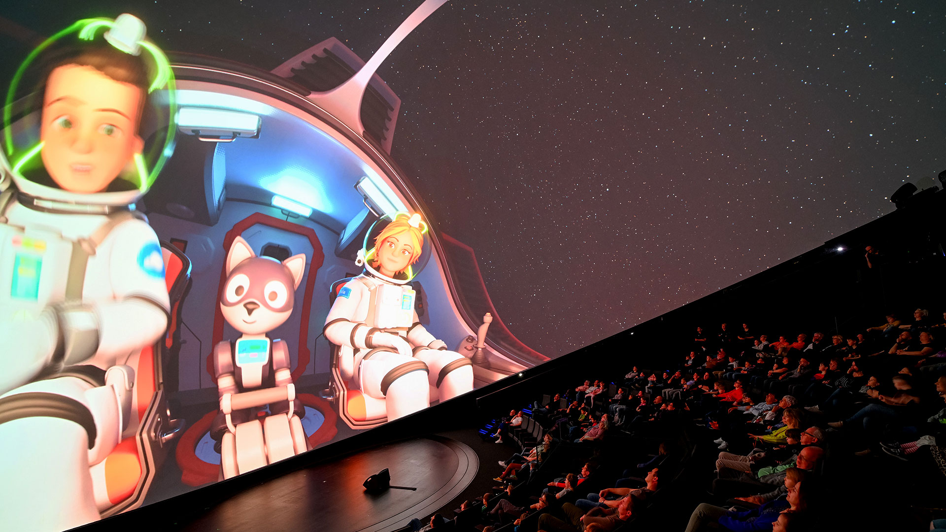 Der kleine Major Tom im Science Dome