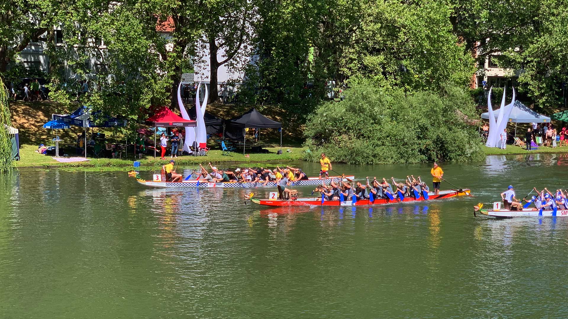das experimentateam beim Drachenboot-Cup