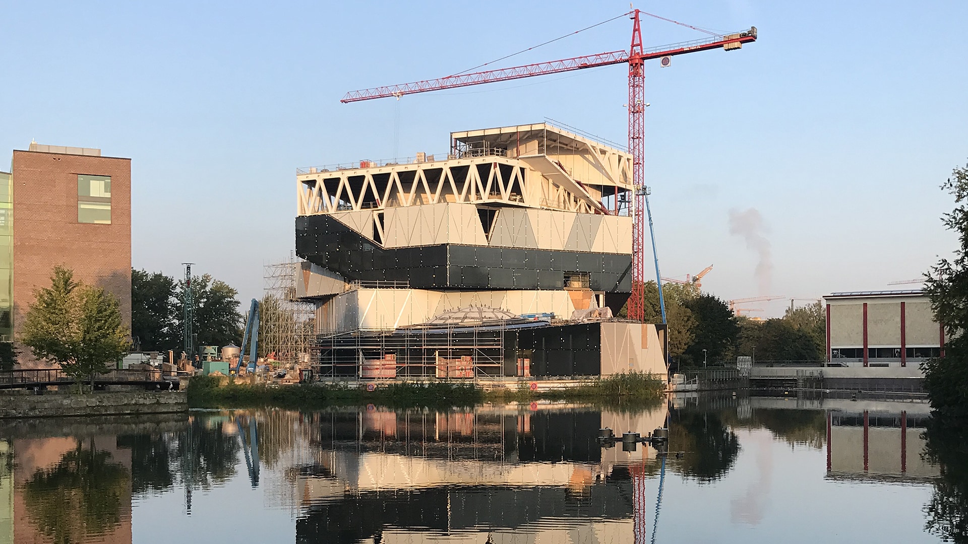 experimenta Gebäude vor 5 Jahren beim Neubau